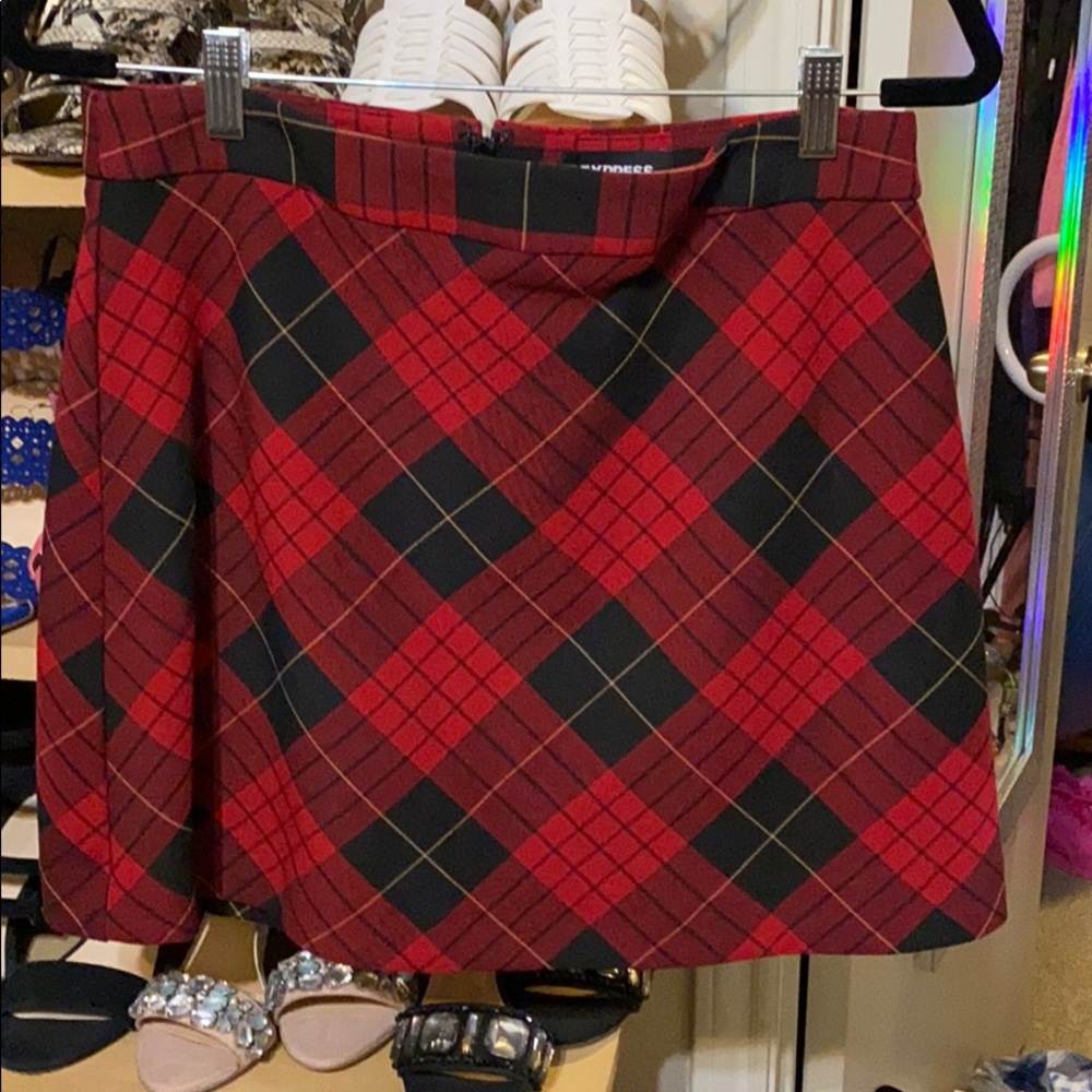 Plaid express skirt